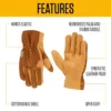 Duck/Synthetic Leather Open Cuff Glove