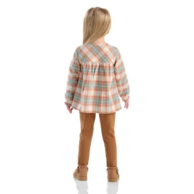 Girls’ 2-Piece Long Sleeve Flannel Top & Legging Set (Toddler)
