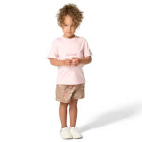Girls' 2-Piece Short Sleeve Force Sun Defenderâ„¢ T-Shirt & Elastic Waistband Printed Short Set (Toddler)