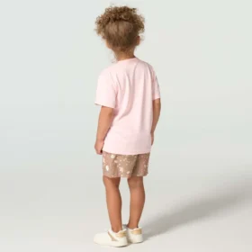 Girls’ 2-Piece Short Sleeve Force Sun Defenderâ„¢ T-Shirt & Elastic Waistband Printed Short Set (Toddler)