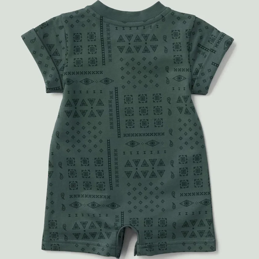 Kids' Short Sleeve French Terry Romper (Baby)