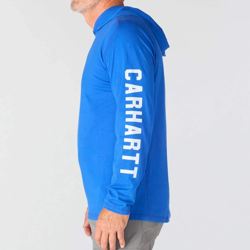 Men's Force Relaxed Fit Moisture Wicking Logo Hoodie