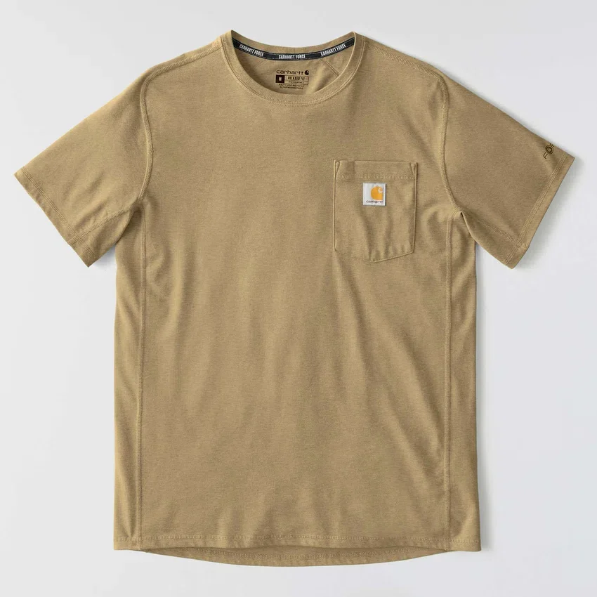 Men's Force Relaxed Fit Moisture Wicking Pocket T-Shirt