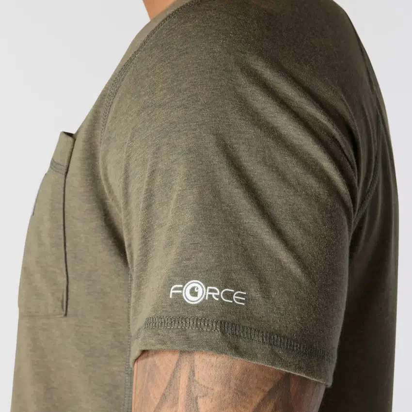 Men's Force Relaxed Fit Moisture Wicking Pocket T-Shirt
