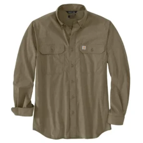 Men's Force Sun Defenderâ„¢ Chambray Relaxed Fit Long Sleeve Shirt - Sun Protection Shirts