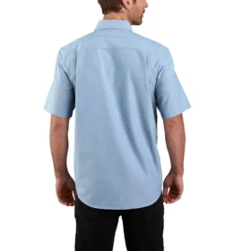 Men’s Fort Loose Fit Short Sleeve Chambray Shirt – Men’s Work Shirts