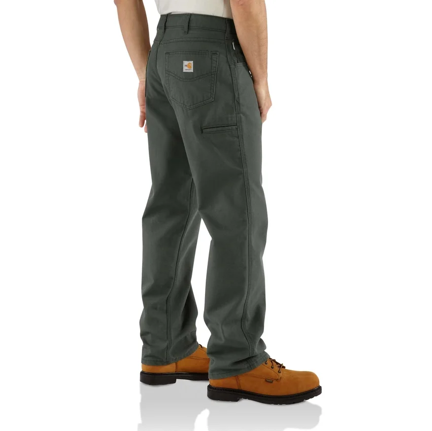 Men's Fr Loose Fit Straight Leg Canvas Pants - Flame Resistant Pants