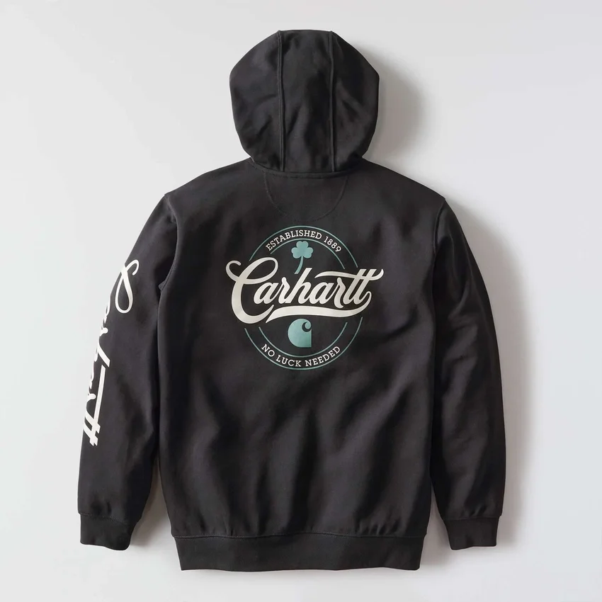 Men's Marquette Shamrock Script Graphic Hoodie - St Patrick's Day Sweatshirt
