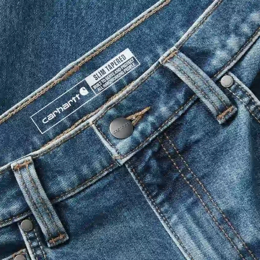 Men's Slim Tapered Rugged Flex Work Jeans