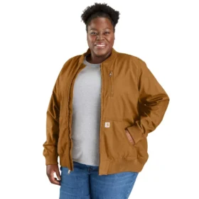 Women’s Crawford Relaxed Fit Canvas Bomber Jacket