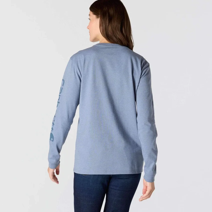 Women's Dearborn Loose Fit Heavyweight Long Sleeve Logo T-Shirt