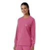 Women's Force Cross-Flex Crew Neck Long Sleeve Scrub Top