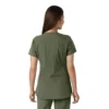 Women's Force Essentials Notch Neck Tunic Knit Panel Scrub Top