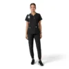 Women's Force Essentials V-Neck Knit Panel Scrub Top