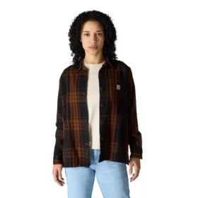 Women's Tencelâ„¢ Fiber Series Loose Fit Twill Plaid Shirt