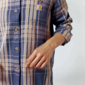 Women’s Tencelâ„¢ Fiber Series Loose Fit Twill Plaid Shirt