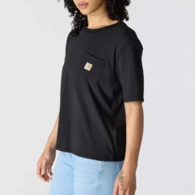 Women’s Tencel Loose Fit Lightweight Crewneck Pocket T-Shirt