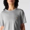 Women's Tencel Loose Fit Lightweight Crewneck Pocket T-Shirt