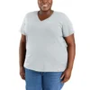 Women's Tencel Relaxed Fit Lightweight Breathable V-Neck T-Shirt